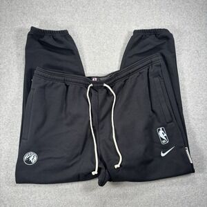 Nike Dri-fit Men's Minnesota Timberwolves NBA Team Issued Sweatpants Black XXL